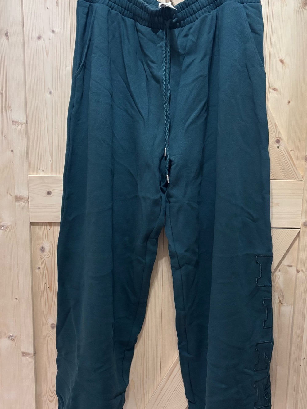 PINK Victoria's Secret Dark Teal Jogger Sweatpants